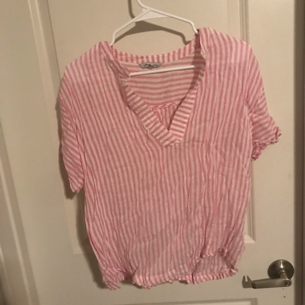 Pink striped top